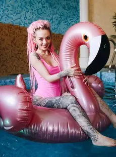 SuicideGirls Tinaruzina PINK FLAMINGO Girl 11092018 x48 5472x3648px