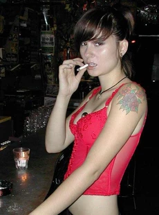 AMALAND drunk punk chick posing