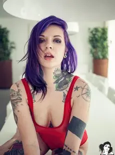 Suicide Girls Katherine Purple And Red