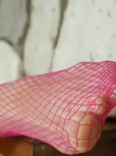 Stunning18 Melena A Pink Fishnet Stockings