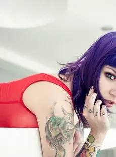 Suicide Girls Katherine Purple And Red