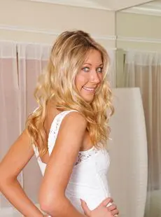 NC Beautiful Models Anilos Alysha Rylee Tight White Dress 75x