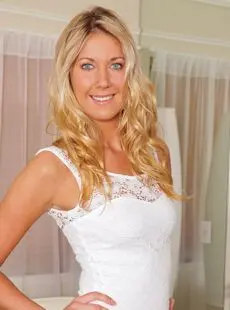 NC Beautiful Models Anilos Alysha Rylee Tight White Dress 75x