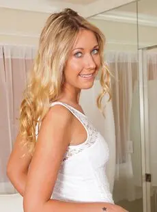 NC Beautiful Models Anilos Alysha Rylee Tight White Dress 75x