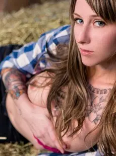 Suicide Girls Machete Hay Barn