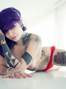 Suicide Girls Katherine Purple And Red