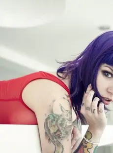 Suicide Girls Katherine Purple And Red